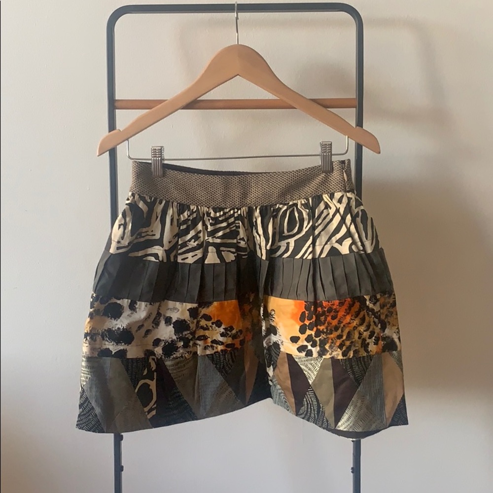 Diane von Furstenburg Meggy Patchwork Skirt